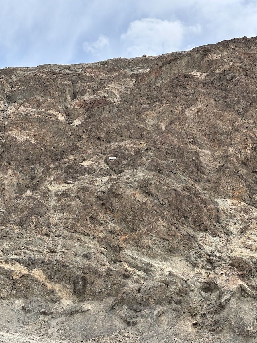 Sea level sign (seen from Badwater Basin) - Death Valley, CA