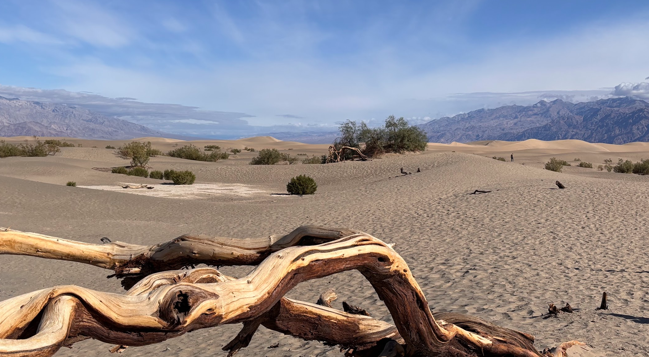 Death Valley Mesquite Dunes.  Driving to a Different California. US Southwest Trip Day 10 [POL/ENG]