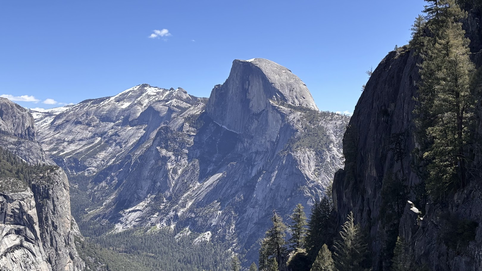 Half Dome viewed from Four Mile Trail