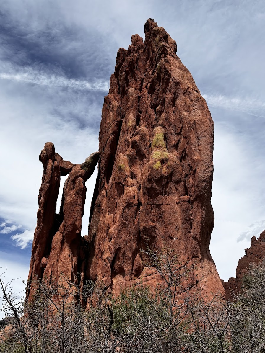 Sandstone fins in the Garden of the gods Park