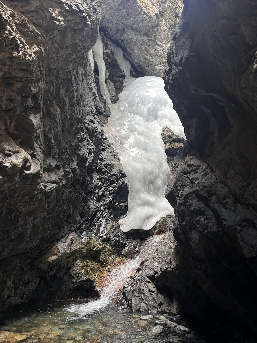 Frozen Zapata Falls