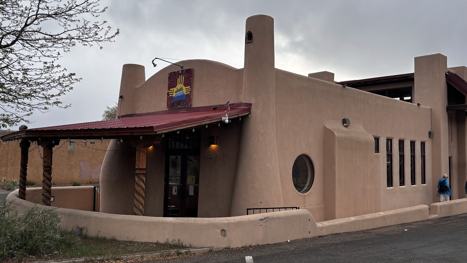 La Cocina Encantada restaurant in Taos is an example of Pueblo architecture style