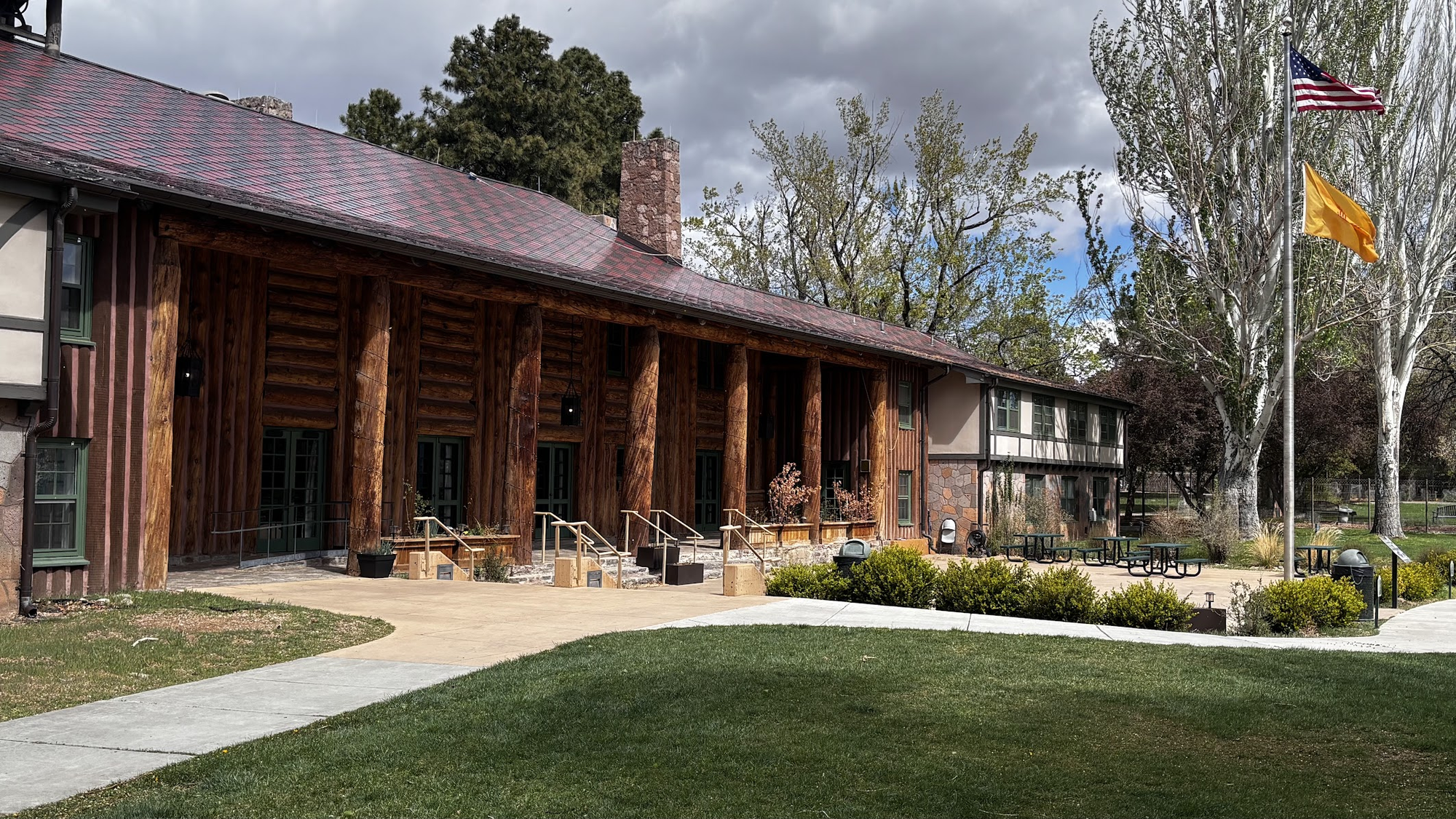 Fuller Lodge where Manhattan Project workers had canteen and recreation rooms