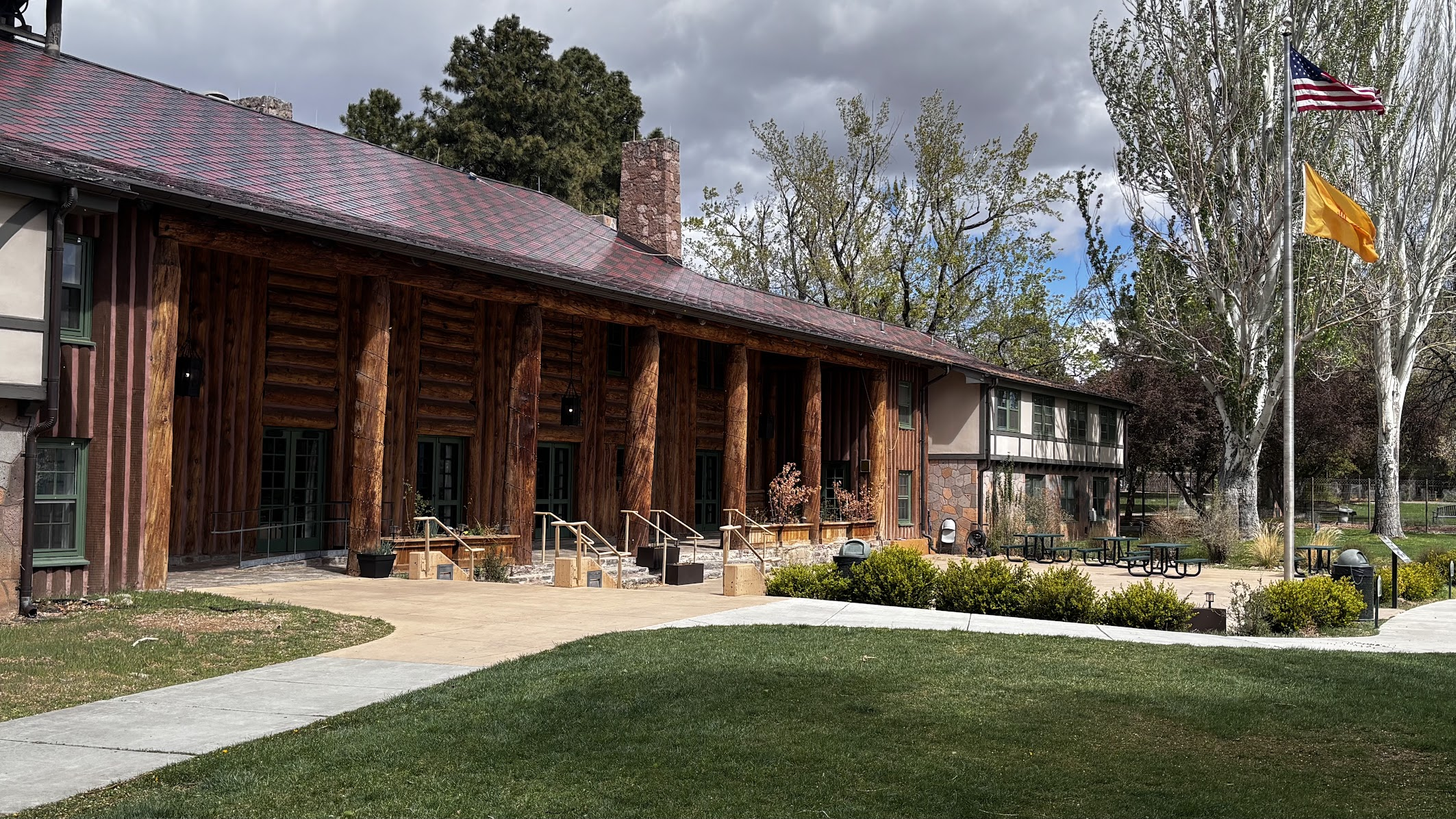 Fuller Lodge where Manhattan Project workers had canteen and recreation rooms