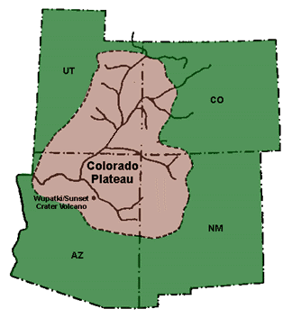 Colorado Plateau (source: Wikipedia)