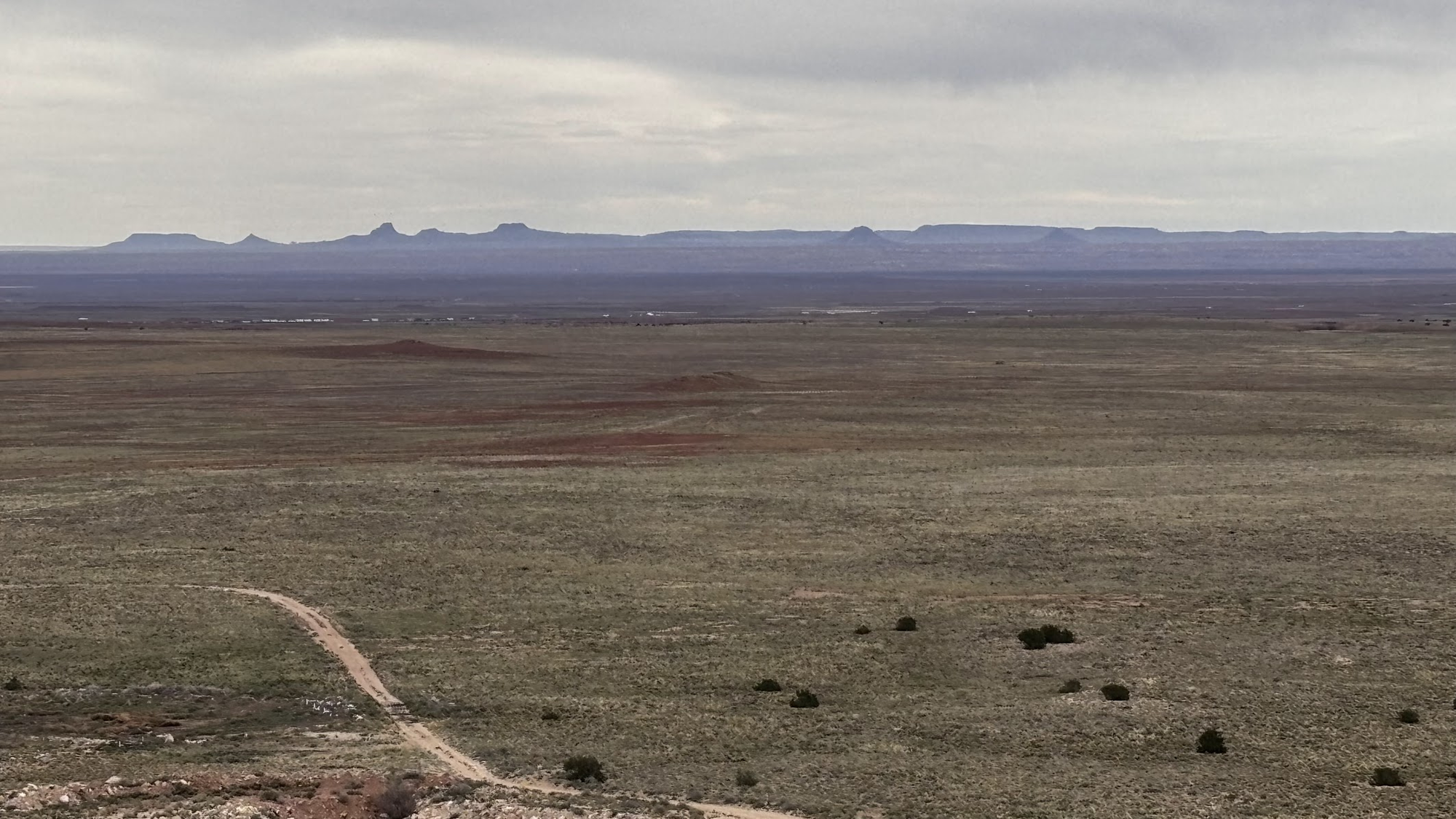 Monument Valley seen from Meteor Crater
