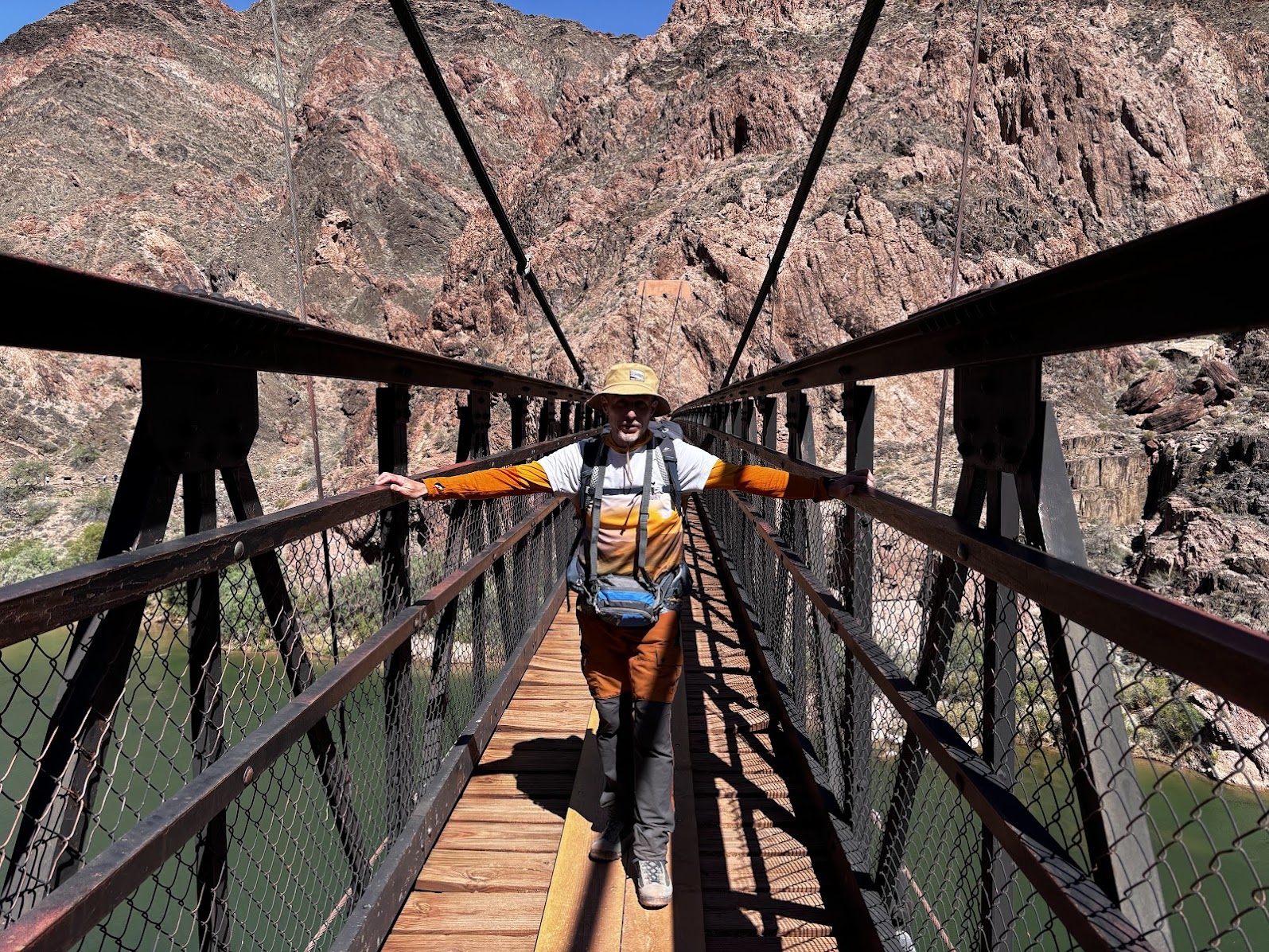 A photo is worth 1000 words... Author at the bottom of the Grand Canyon