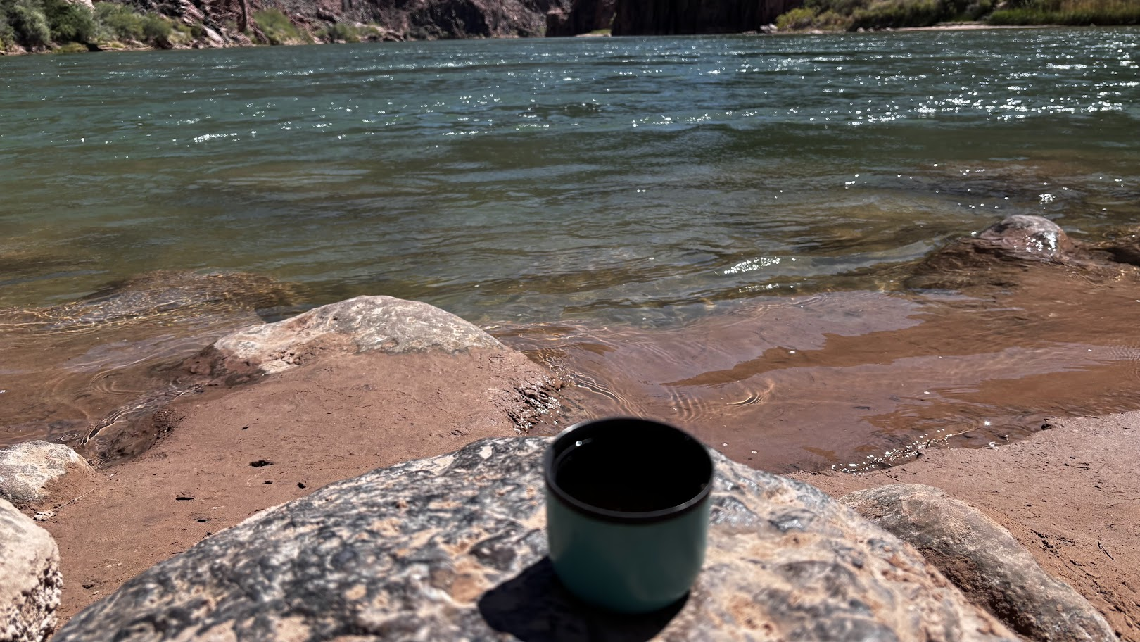 Coffee by the riverside