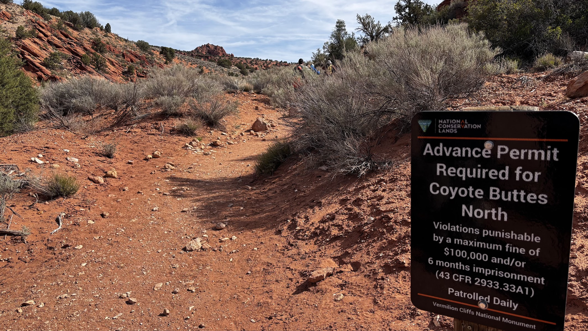 Permit required beyond this spot