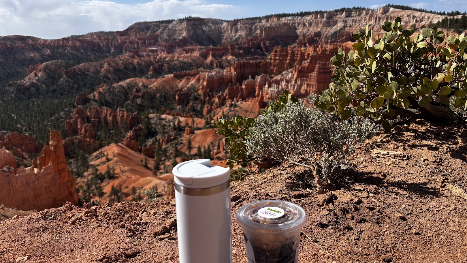 Breakfast at Bryce Canyon Rim