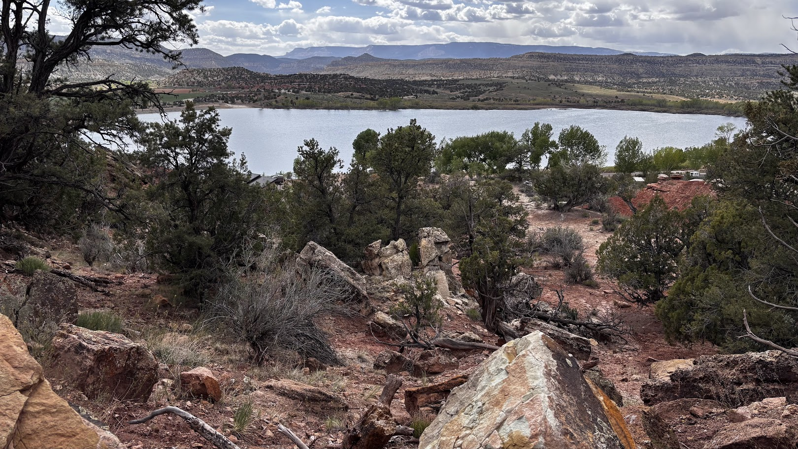 Wide Hollow reservoir, Escalante Petrified Forest State Park