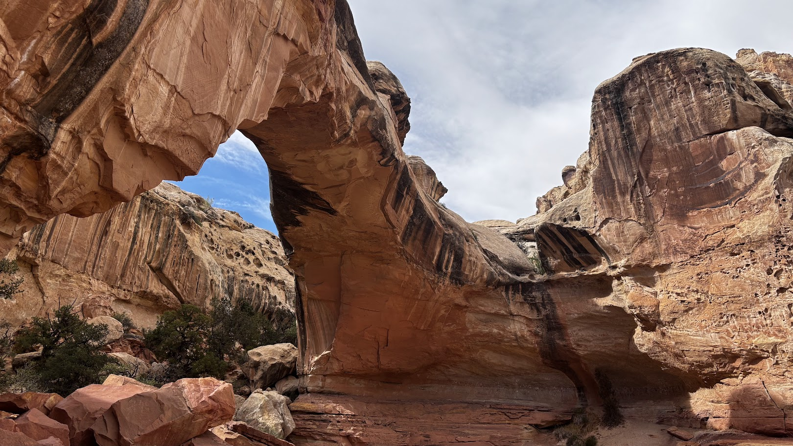 sandstone formation known as Hickman Bridge, Utah