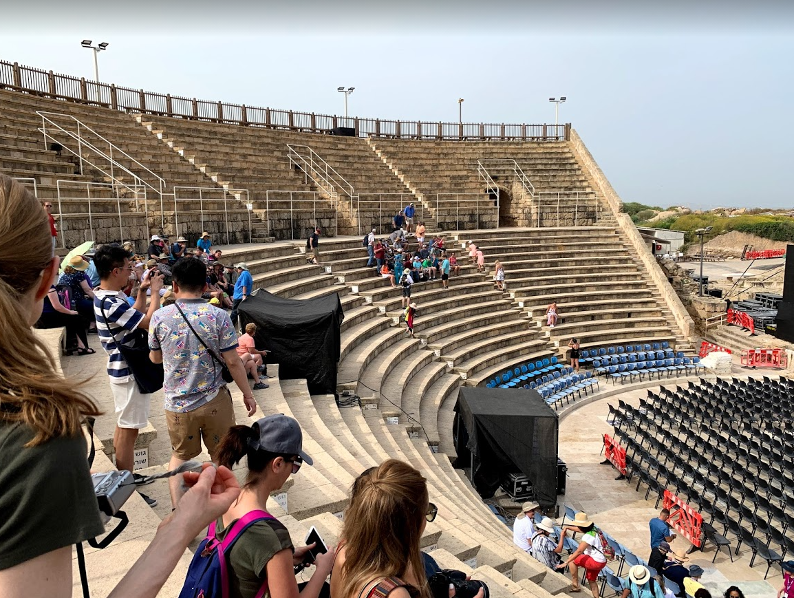 Ruins of Roman amphitheater in Caesarea