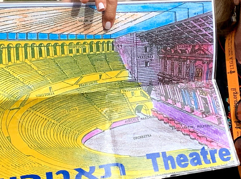 The original look of Herod's theater in Caesarea
