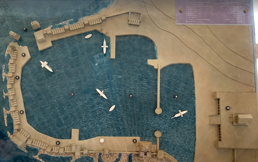 A model of Caesarea's port