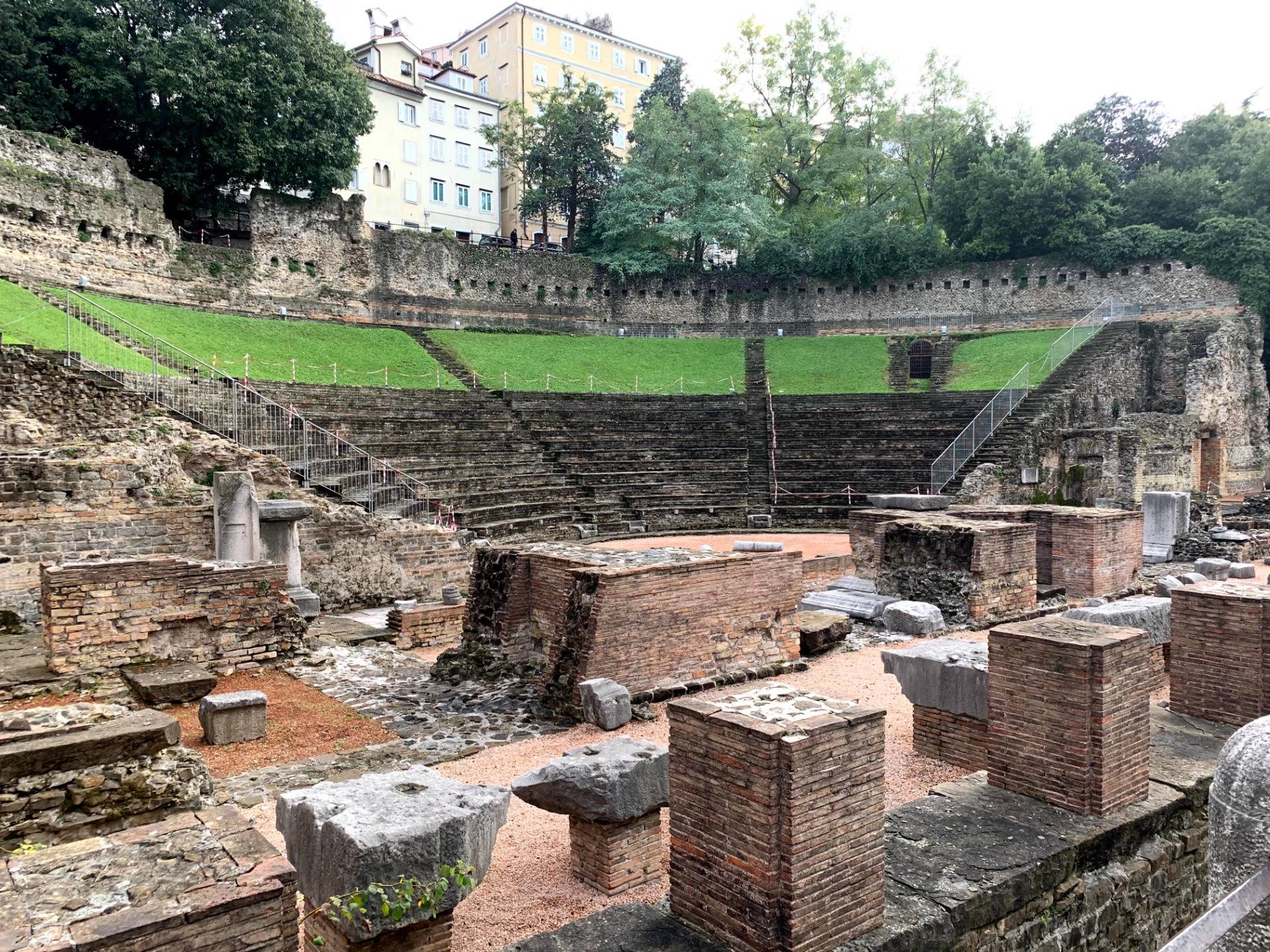 Ruins of Roman Amphitheater in Trieste