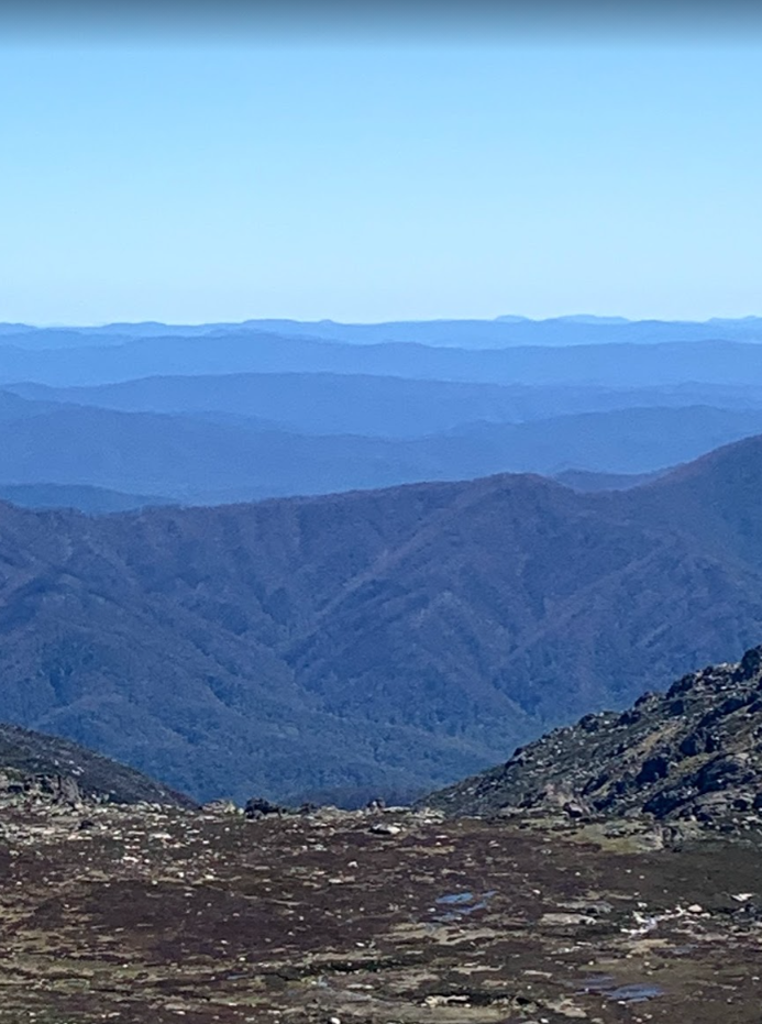 View from Mt Kosciuszko, Australia
