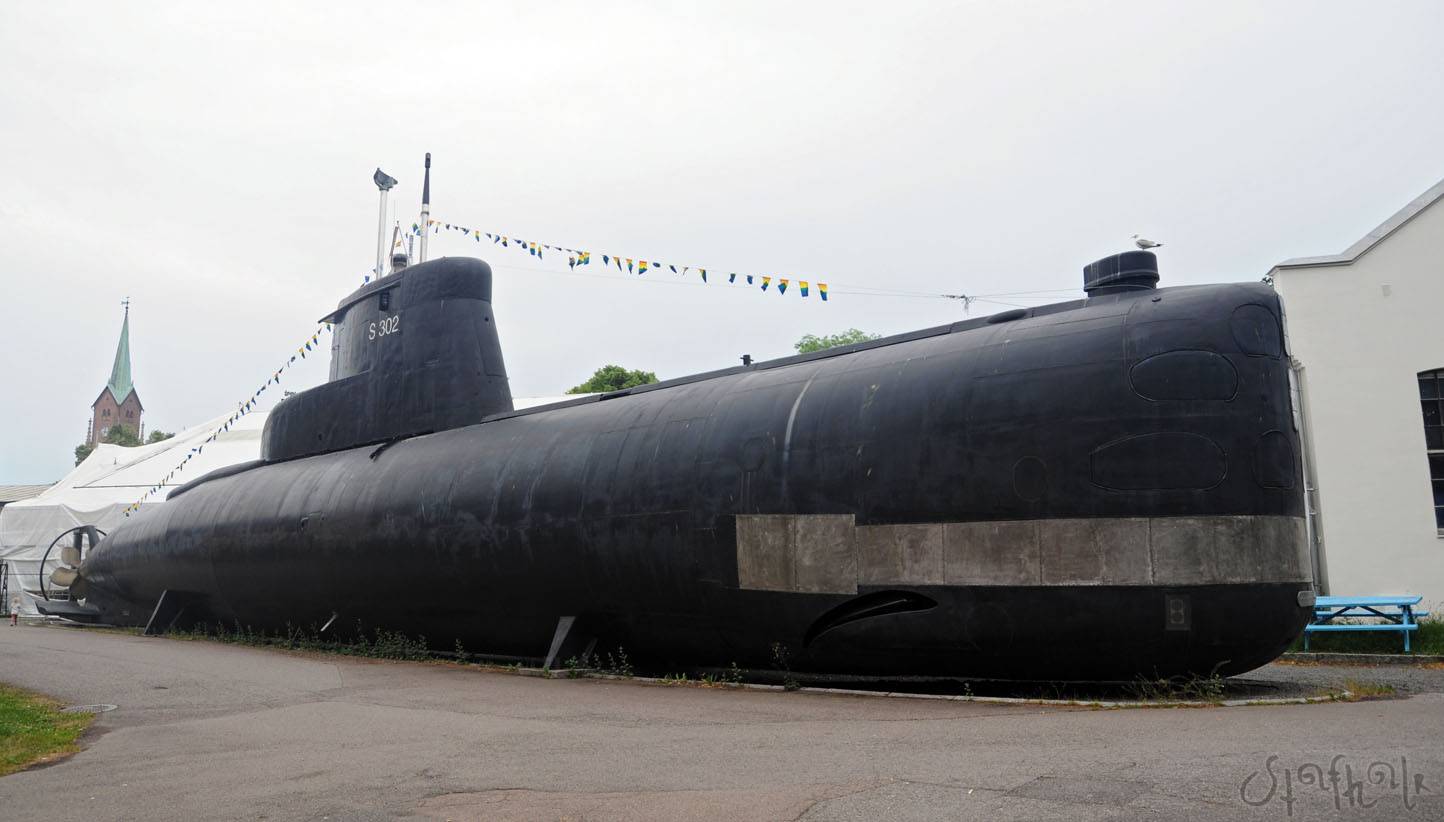 Submarine type 207 - Kobben. Marinemuseet, Horten, Norway PL/ENG