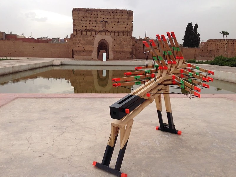 Max Boufathal sculpture at Badii Palace in Marrakech for the Biennale by Heather Cowper @Flickr