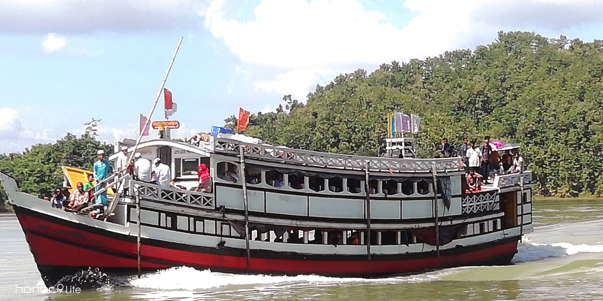 The boat on Chakma Island,Rangamati