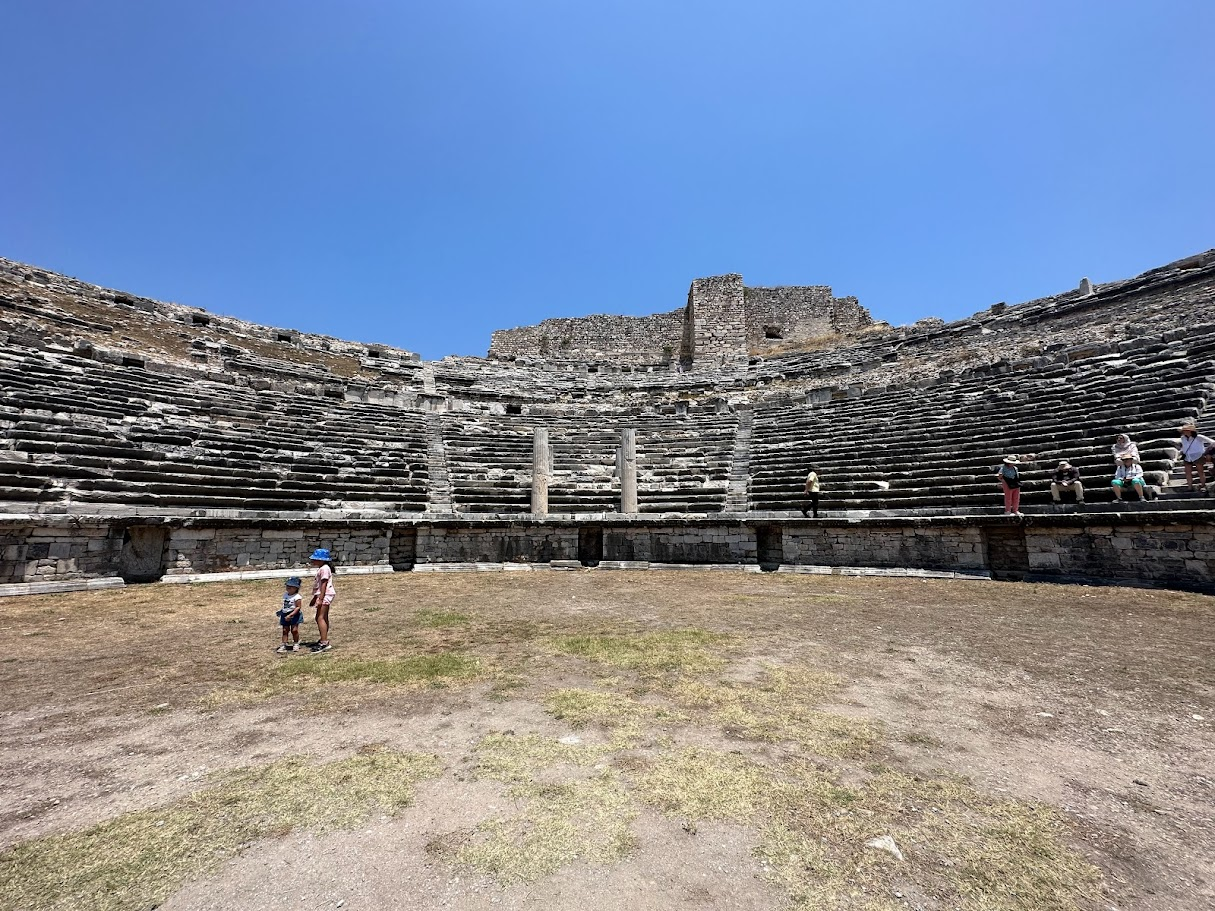 Ancient Stage Uncovered: Inside the vast Miletus Theater, where history performed before thousands.