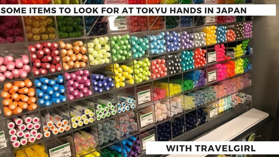 Some Items To Look Out For At Tokyu Hands in Japan with Travelgirl