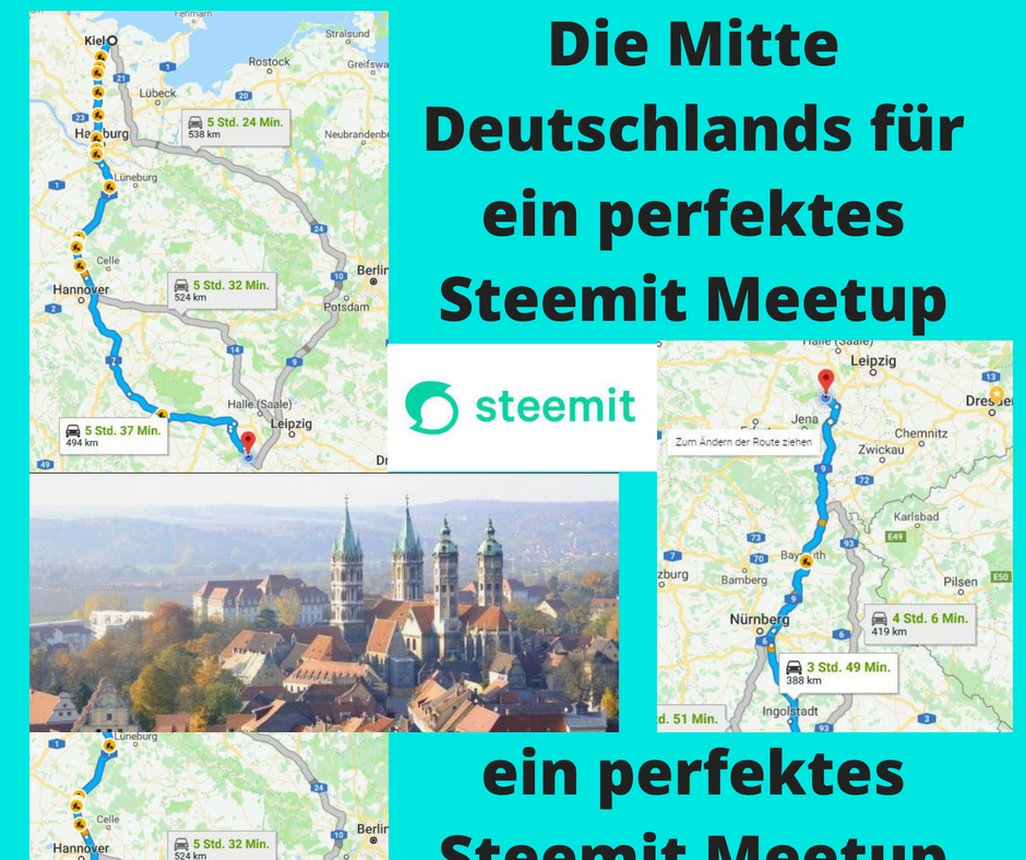 Die Mitte Deutschlands für ein perfektes Steemit Meetup 