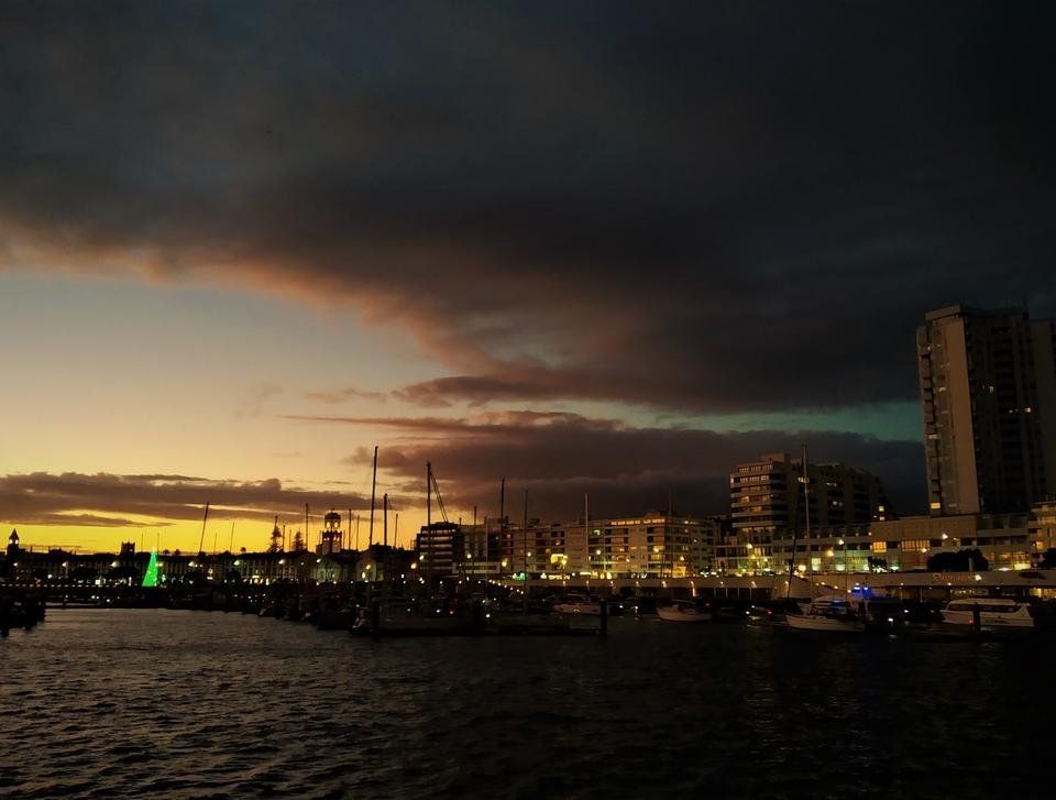 Golden Hour: captivating sunset over Ponta Delgada downtown