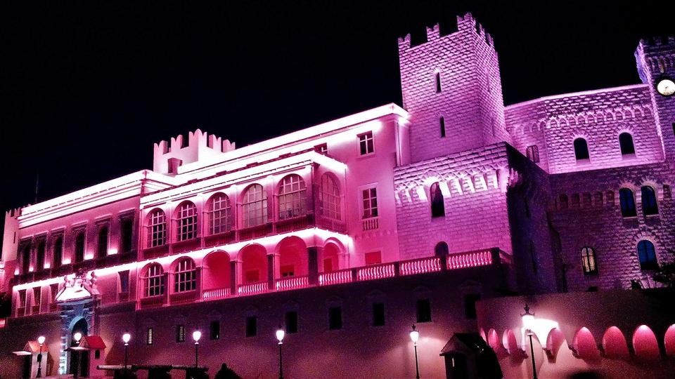 Street Photography: the majestic Prince´s Palace of Monaco at night (and by daylight)