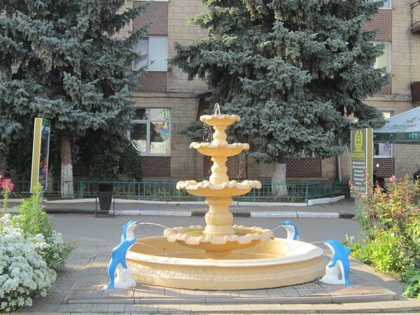Fountain near the hotel "Podillia"