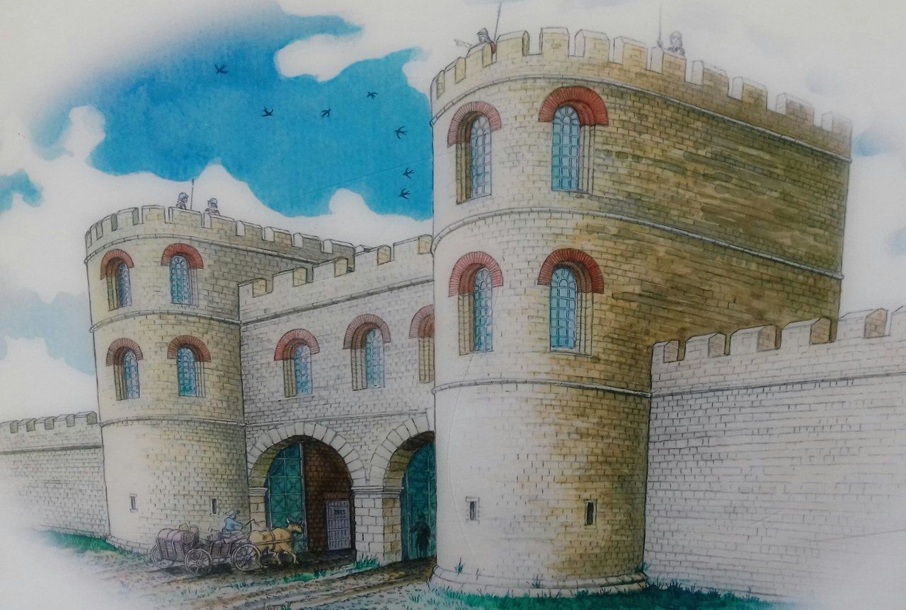 The East Gate Of The Roman Fortress In Lincoln