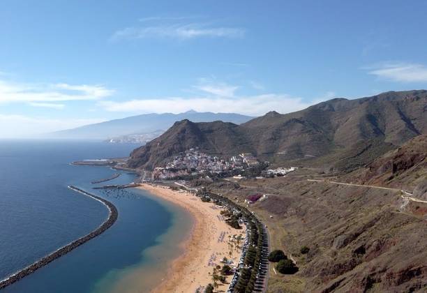 Playa de las Teresitas And San Andrés in the Distance - Tenerife