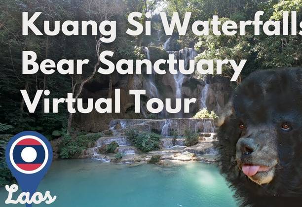 Kuang Si Waterfalls & Bear Sanctuary in Laos  Virtual Tour | Things To Do near Luang Prabang